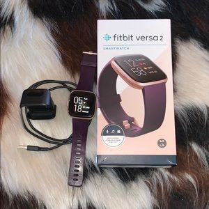 Fitbit Versa 2 - Bordeaux & Cooper Rose